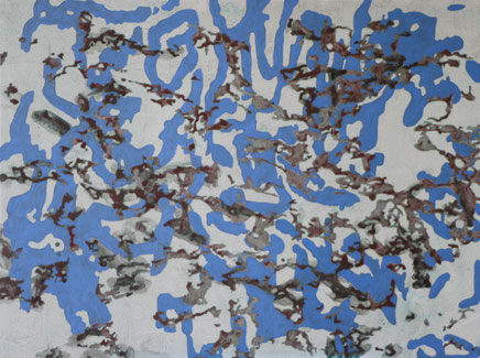 Oil and iron oxide on canvas (2108) 120 cm x 90 cm