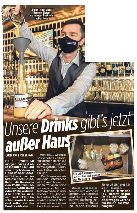 BILD Sachsen-Anhalt Halle (Saale) Ausgabe 11.11.2020 #locktail