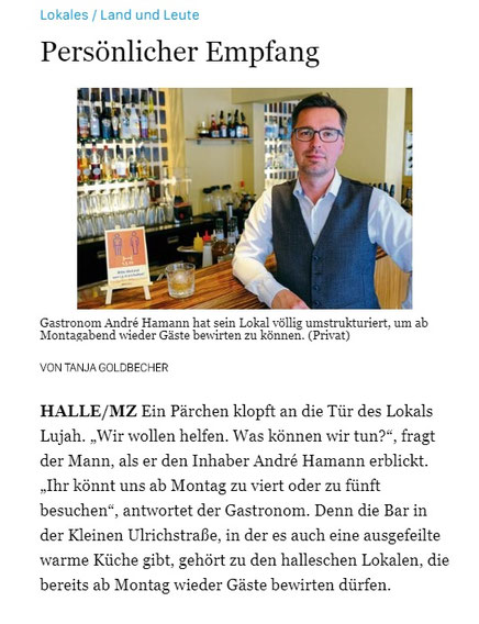 Mitteldeutsche Zeitung Ausgabe 15.05.2020