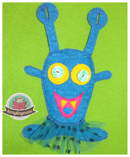 Quiet book Monster Nähanleitung Filz Spielbuch Activitybuch Verschlüsse lernen
