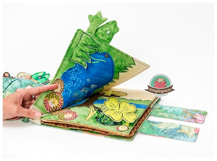 thumbelina tactile book quiet book sewing