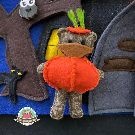 Halloween Kostüm Teddy Spielbuch Nähanleitung