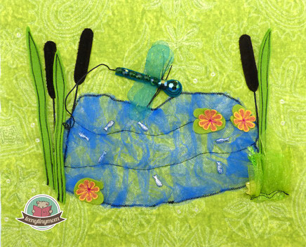 Quiet book sewing beetles bugs sewing