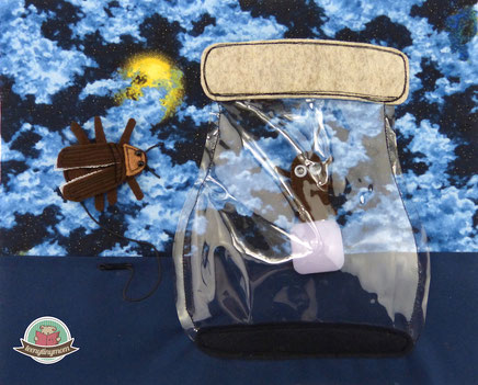 Spielbuch nähen Glühwürmchen Quiet book beetle