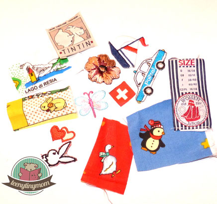 Patches or buttons for quiet books