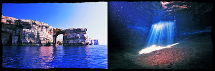 Azure Window Gozo and Comino Caves