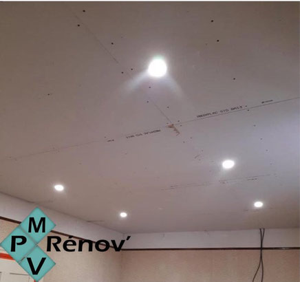 Rénovation d'un plafond par Mpv Rénov à Ribaute les Tavernes