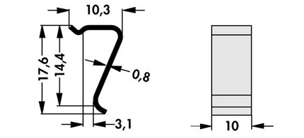 THFU6 Fischer Elektronik トランジスタ固定用スプリング