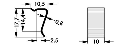 THFU 2 Fischer Elektronik トランジスタ固定用スプリング