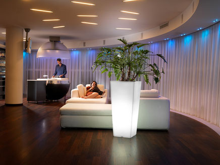 Lyxo Vase mit LED Beleuchtung