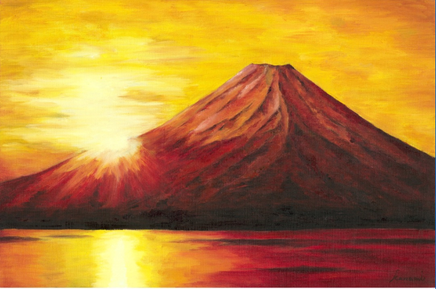 スーパーセール 開運 赤富士 絵画 タペストリ スーパーセール 開運 赤富士 絵画 タペストリ