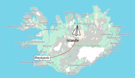 Avion de Reykjavik sur Akureyri