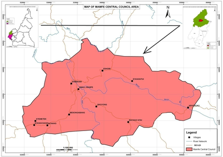 Map of Mamfe central rural council