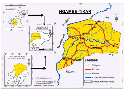 Carte de Ngambé-Tikar