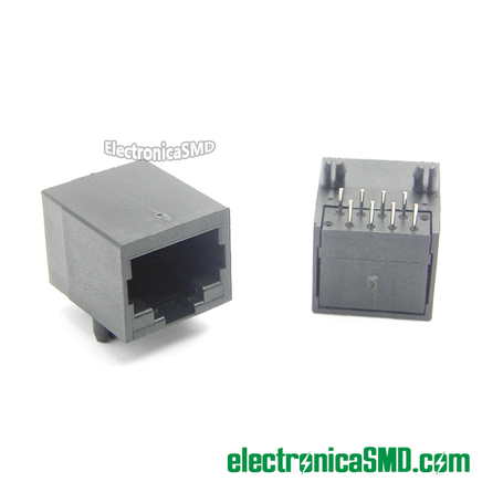 Jack RJ45 simple placa Electronica Electronico Guatemala ElectronicaSMD, ethernet, internet, RJ-45 guatemala, electronica, electronico