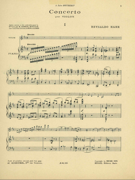 Beginning of the 1st movement (piano reduction)
