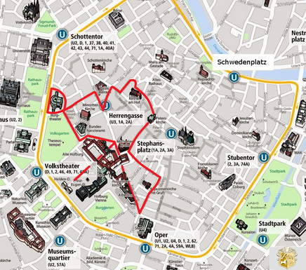 Fiakerfahrt Wien groß in Rot