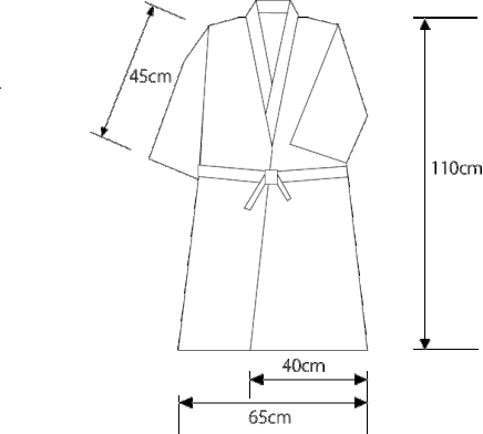 業務用バスローブ　サイズ