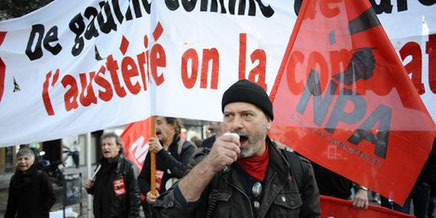 Fagforeningsaktivist Philippe Poutou, kandidat for NPA