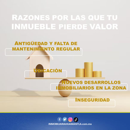 Razones por las que tu inmueble pierde valor