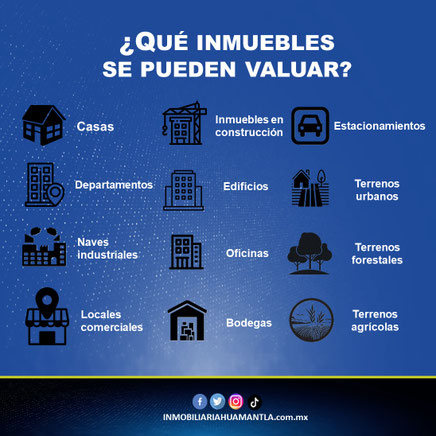 que inmuebles se pueden valuar