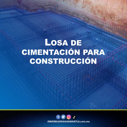 Losa de cimentacion para construccion