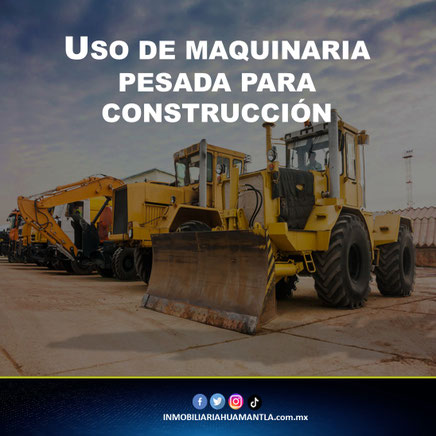 Uso de maquinaria pesada para construccion
