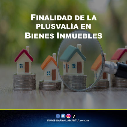 Finalidad de la plusvalia en bienes inmuebles