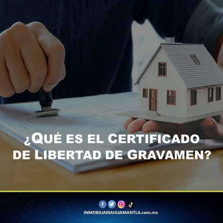 Que es el certificado de libertad de gravamen