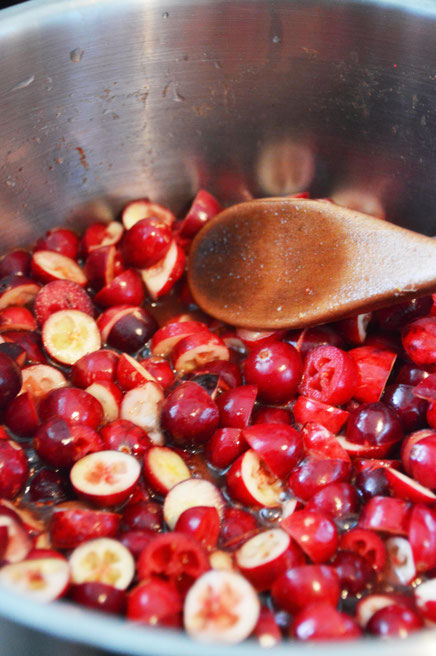 Preiselbeeren, Kochen, Topf, umrühren, Marmelade