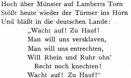 Auszug aus Wagenfelds Gedicht