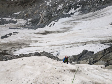 Frendopfeiler, Frendo spur, Chamonix, Aiguille du Midi, Nordwand, North face, Plan d l'aiguilles, Lac Bleu