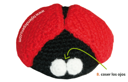 Tutorial: mariquita amigurumi tejida en crochet (amigurumi ladybug)