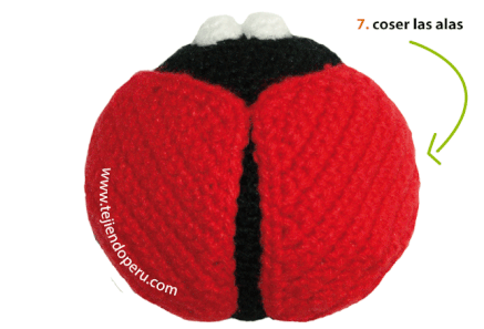 Tutorial: mariquita amigurumi tejida en crochet (amigurumi ladybug)