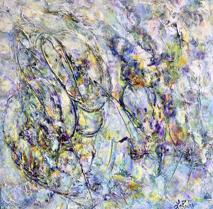 Titre: Symphonie de tendresse     Grandeur: 24x24 pouces