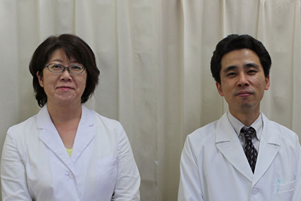 副院長の「山本美樹」（左）と　院長の「山本嘉」（右）です