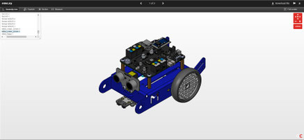 Pour visualiser la modélisation, cliquer sur "Load in 3D viewer"