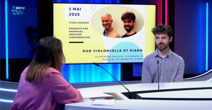 TVcom du 2/5/25, l'invité: Alexandre Bughin - Classique à la Chapelle de Profondsart