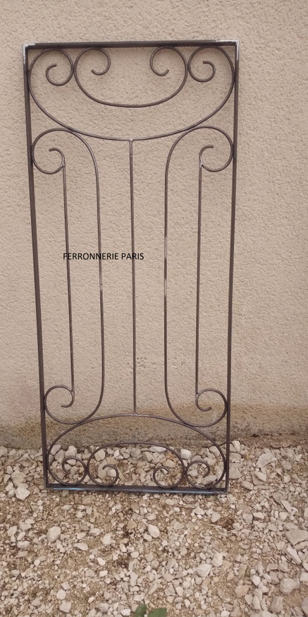 Porte battante d'interieur en fer forgé
