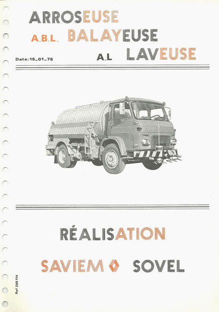 Janvier 1975- Réf : 288 114- Dépliant 8 Pages