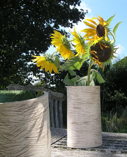 Vase in Plattentechnik