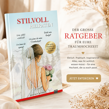 Hochzeitsplanung Ratgeber, Stilvoll heiraten, das Hochzeitsbuch und Ratgeber vom Fotografen und Autor Dennis Bober.
