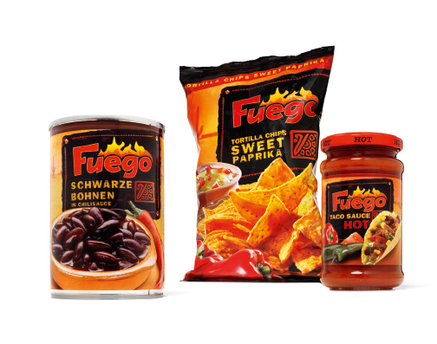 Kattus - Fuego - Tortilla - Chips - schwarze Bohnen - Taco Sauce - Relaunch - Packaging - Design - DesignKis - 2007 - Syndicate - Verpackung