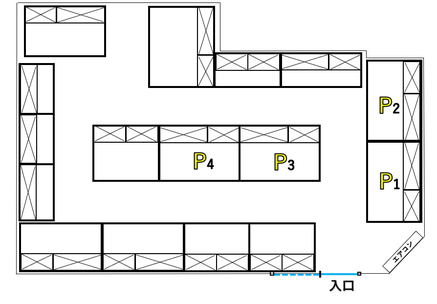 グランドギャラリー トランクルーム Pタイプ　配置図