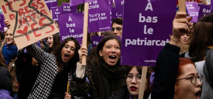 Feministisk demo mod vold mod kvinder