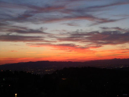 Italien Fiesole Sonneuntergang