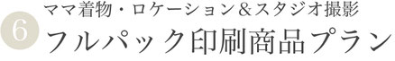 【⑥ママ着物付き・ロケスタフルパック印刷商品プラン】
