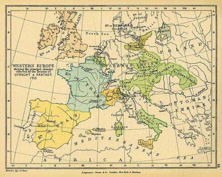 L'europe après la paix de 1714