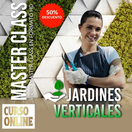 Curso online para emprendedores, aprende JARDINES VERTICALES, cursos de oficios online con certificado,