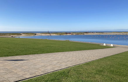 Blick vom Deich in Büsum
